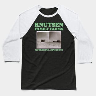 Knutsen Family Farms Funny Bunny Lebowski Farm Logo Baseball T-Shirt